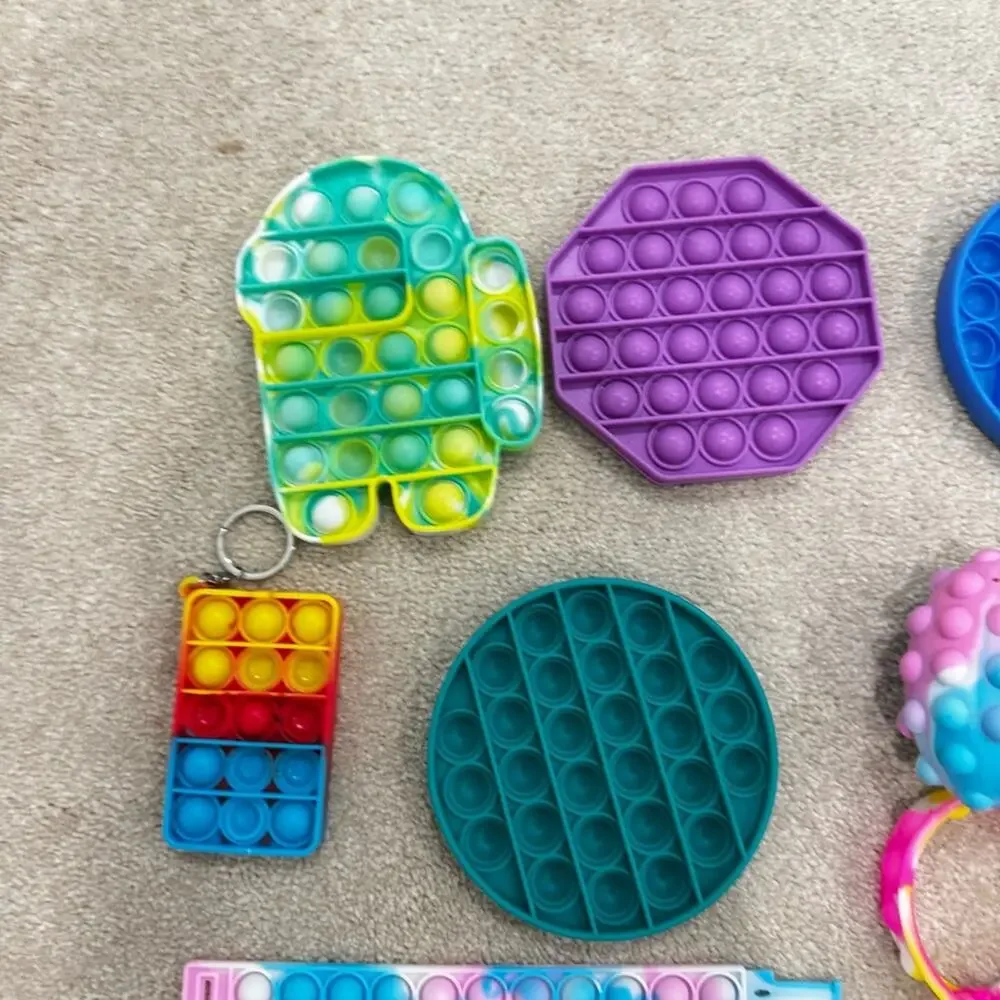 Vibrant Sensory Fidget Toy Collection, assortment of 26 pieces